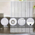 1pc Waterproof Clear Crystal Shower Curtain Liner with Bottom Magnets, Plastic Bathroom Curtain for Bathtubs Bathroom Partitions.