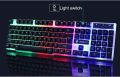 Lemeide TX30 Suspension Backlight Game Keyboard | RGB Gaming 104 Keys/ Blue Switches Wired USB Keyboards / Black/Backlit /Gaming Keyboard with Mechanical feel /Colorful Keys for PUBG Fortnite DOTA CS GO [ White & Black - Retail Box ]. 