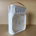 3 in 1 mini air conditioner fan,  smaller portable fan  with ice cubes  , evaporative system with 7 Leds. 