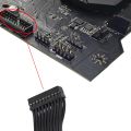 Internal USB 19Pin 20pin Mini USB3.0 Male to Female Adapter Low Profile Header USB Extension Flat Cable for Motherboard. 