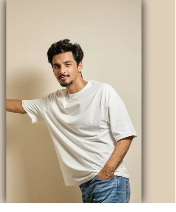 Drop%20%20Shoulder%20Cotton%20T-Shirt%20For%20Men%20black%20and%20white%20-%20Image%203