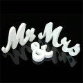 3pcs/set Wooden Mr & Mrs Sign Decoration For Wedding Party, Ceremony Check-In Desk, Dining Table, Suitable For Home, Hotel Decor.
