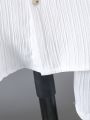 Boys' Textured Fabric Round Neck Shorts Shirt Short-Sleeved Suit.