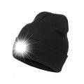 LED Lighted Beanie Cap Unisex Led Light Knitted Hat Winter Warm Hats Night Sports Hiking Running Camping Glow Cap with Head Lamp.