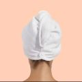 Magic Microfiber Hair Towel Fast Drying Dryer Towel Women Wrap Head Absorption Water Bath Hat. 