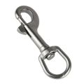 DIZETION 1PC 316 Stainless Steel Swivel Eye Bolt Spring Snap Hook 65/72/82/91/100/126mm Marine Diving D Ring Snap Hooks. 