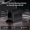 PULWTOP Vertical USB C Docking Station With M2 SSD Enclosure HDMI RJ45 PD For MacBook Pro Air Laptop Devices. 