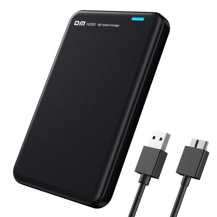 DM HD001 HDD 2.5 Enclosure Case USB 3.0 to SATA HDD Hard Drive - Black