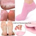 Silicone Gel Moisturizing Ultra-Soft Spa Socks for Repair Dry Cracked Feet and Ankles, Skincare, Spa Moisturizing Gel Socks, Spa Socks for cracked heels, Spa Gel Socks.. 