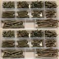 200pcs Box Pack Colored Zinc Plated Fiberboard Nails M3-M4 Countersunk Cross Self-Tapping Woodworking Screws. 