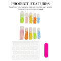 Handmade Press on Nails Cute Candy Bear Bow Love Decor False Nails for Women Wearable Full Cover European Extra Long Fake Nails. 