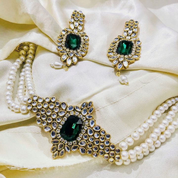 Imitation Jewellery Jewellery Set For Party Wear Pcs Multilayer