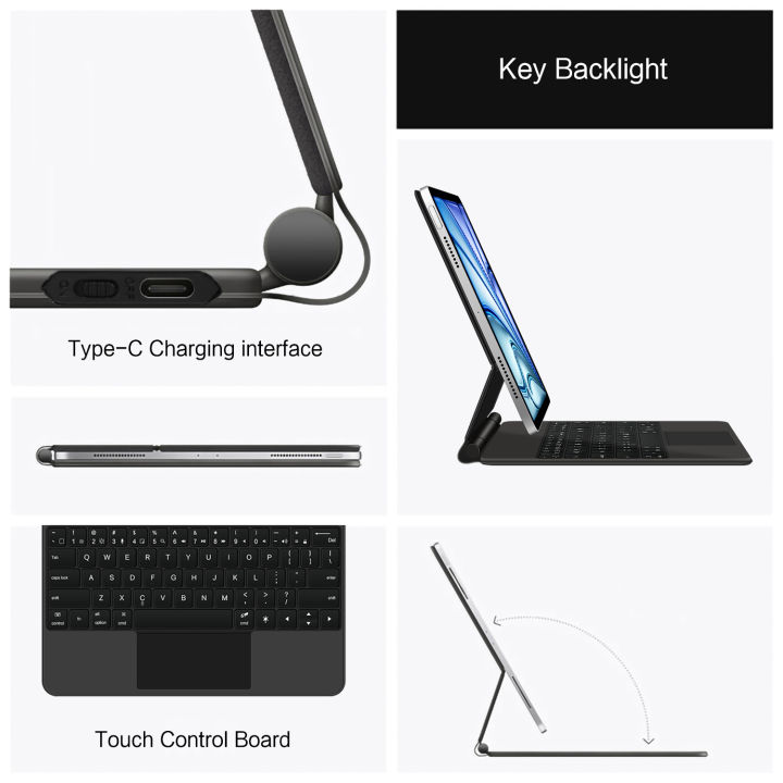 Magic%20Keyboard%20Folio%20For%20iPad%20Air%2013%20inch%20M3%20M2%20Case%20For%20iPad%20Pro%2012.9%203rd%204th%205th%206th%202022%202021%202020%202018%20Smart%20Keyboard%20Cover%20-%20Image%203