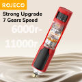 ROJECO Pet Electric Nail Grinder Rechargeable Dog Paw Grooming Nail Clipper LED Light 7 Speeds Adjustable Cat Claw Nail Grinder. 