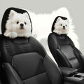 2pcs Cute Pomeranian Print Car Headrest Covers | Easy-to-Install and Wash,.