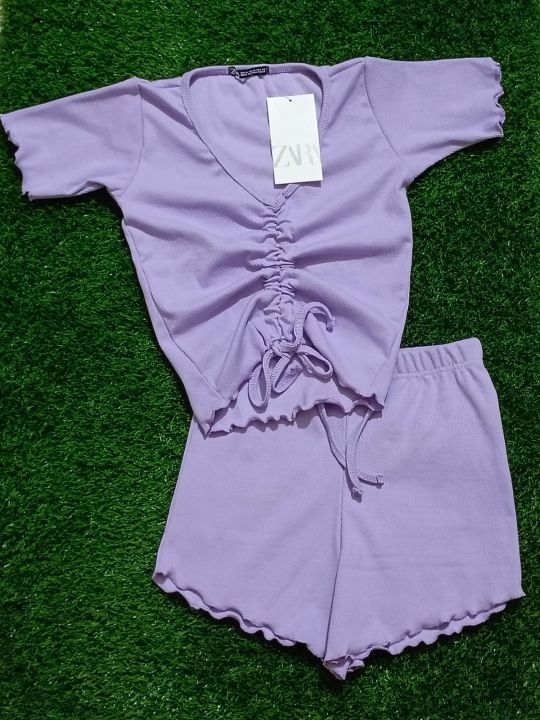 Ladies%20Lettuce%20Top%20and%20T-Shirt%20Pant%20Set,%20Comfortable%20Casual%20Wear%20-%20Image%202