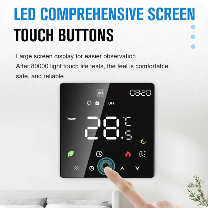 Smart Thermostat for Home Touchscreen Programmable Temperature Control ...