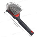 SEAMETAL Car Wheel Hub Washing Brush Anti Slip Handle Car Tire Wheel Rim Cleaning Brush Dust Removal Detailing Brushes Wash Tool. 