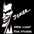joker head light stickers for bike and car. 