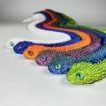 3D Printed Snake Movable Joint Fidget Toy Figurine Simulation Snake Office Desktop Ornament s Crafts Figurines Miniatures. 