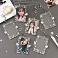 INS Fashion Simple Transparent Angel Wings 3in Card Holder Y2K Korean Girl Idol Photo Storage Card Bag Pendant Decoration .