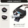Stylish Large Capacity PU Square Crossbody Bag Multi-Functional Casual Shoulder Bag for Women's Travel, Shopping Styling Outfits. 