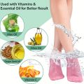 1 Pair Silicone Moisturizing Socks Exfoliating Gel Heel Socks Callus Cracked Dead Skin Remove Protector Pain Relief Foot Care. 