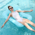 Inflatable water inflatable lounge chair, foldable floating hammock, field shaped floating raft. 