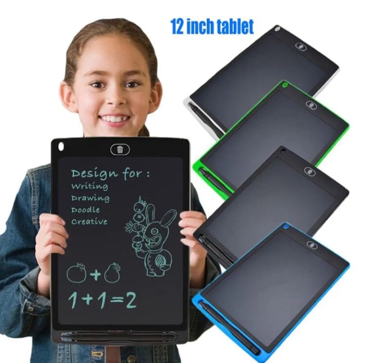 12 Inch 2 Styles LCD Screen Electronic Drawing Board Children Writing Digital Graphic Drawing Tablets Boys Girls Handwriting Pad