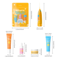 Travel Size Ceramide Skincare Set Hyaluronic Acid Low Ph Cleanser Gentle Serum Moisturizer And Breezy Sunscreen. 