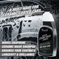Wavex | Graphene Ceramic Wash Car Shampoo | 650ml | High-Foaming pH-Balanced Formula with Graphene Protection | Safe on Paint, Ceramic Coatings & Wax | Removes Dirt & Grime While Enhancing Shine | Car shampoo, graphene wash, ceramic shampoo. 