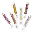 Spiral Twisty Gold Long Stick Metallic Candle for Birthday, Wedding Party and Cake Decoration 6 pieces.