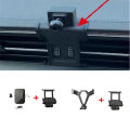 1Lot ABS Plastic For 2019-2023 Audi A6 C8 Special Car Phone Holder Fixed Bracket Stand Mobile Gravity Linkage.