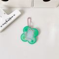 Four leaf clover card holder, student one inch ID photo decoration pendant, keychain, photo frame protection card holder. 