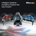 M3 Max EAC Dual Camera Drone with Brushless Motors: Stable Flight & Obstacle Avoidance for Beginners.