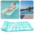 Inflatable Pool Float Lounger with Headrest Floating Lounger Air Mattress PVC Swimming Pool Air Mattress for Swimming Pool Party. 