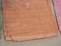 Elegant Indian Cotton Silk Check Saree with Blouse Piece - Perfect for Traditional Occasions. 