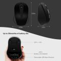 Silent Wireless Mouse for Laptop Small Compact Cordless Computer Mice with USB 2.4 GHz Quiet Click Travel Mouse. 