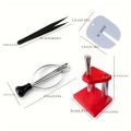 Watch Hand Needle Remover Presser Portable Wristwatch Plunger Puller Accurate Parts Watchmaker Repair Fittings Tools Red Machine.