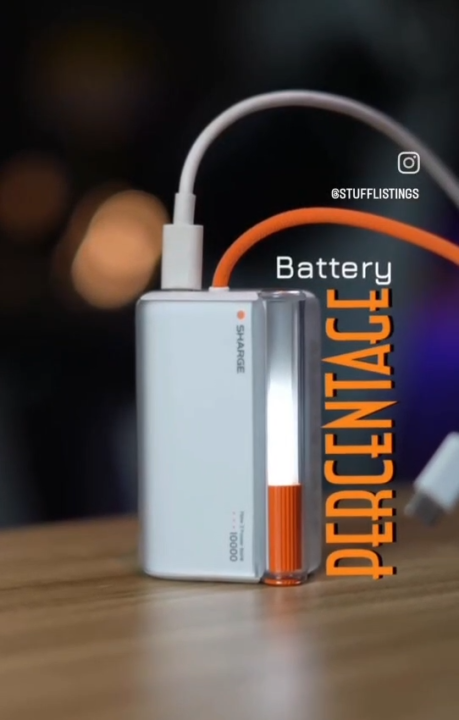 SHARGE Flow 3 PowerBank 45W 10000mAh Built-in Cable
