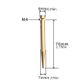 4PCS Aluminum Alloy M4×7mm×70mm Acrylic Photo Frame Advertising Nails Rose Gold,Black,Silver Modern Simple Pen Tip Screws pen gpt. 