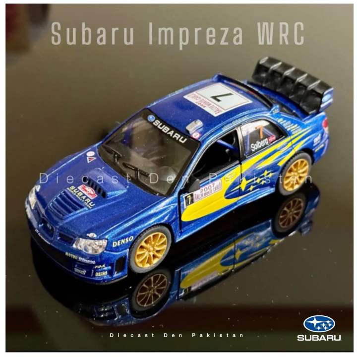 Subaru Impreza WRC 2007 Kinsmart (5 in) 1:36 World Rally Team Diecast Model Car
