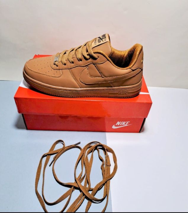 Nike Air Force 1 Triple Brown| Premium Quality | AF1 Brown Colour | Free Keychain And Socks | For Both Men and women  | very light weight