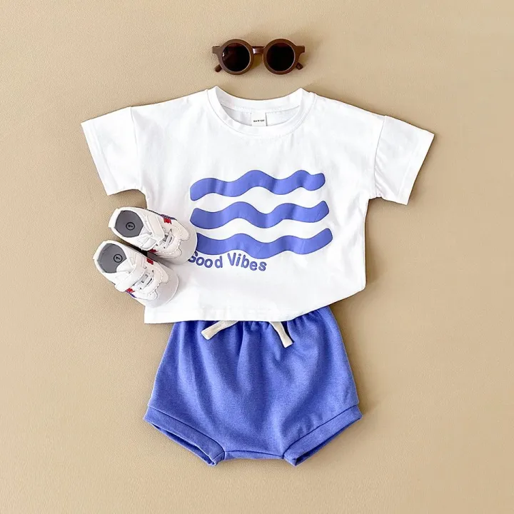 2024%20Summer%20Girl%20Baby%20Clothes%20Set%20Newborn%20Baby%20Cotton%20Sun%20Flower%20Print%20T-shirt+Beach%20Shorts%20Toddler%20Boy%20Outfit%20Suit%200-3Y%20-%20Image%202