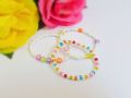 Pack Of 3 Customize Name Beaded Bracelets | Cute Handmade Bracelet | Pearl Bracelet |. 