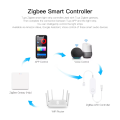 Tuya Zigbee DC12V RGB LED Under Cabinet Light Dimmable Puck Light Voice Control Festival Wardrobe Bedroom Kitchen Alexa . 