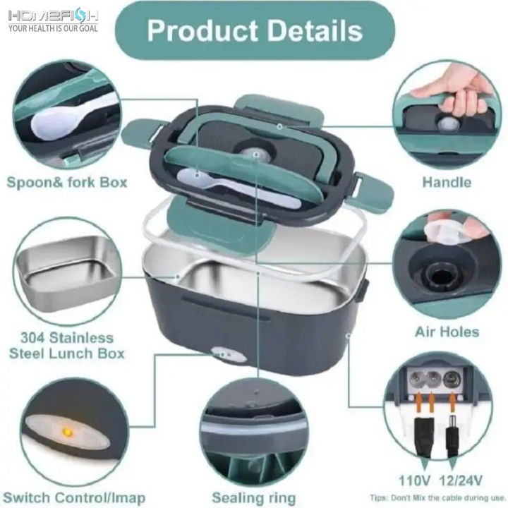 HOMEFISH%201.5%20L%2060W%20Electric%20Lunch%20Box%20Food%20Warmer%20Portable%20Food%20Heater%20for%20Car%20Or%20Home%20-%20Leak%20Proof%20304%20Stainless%20Steel%20Liner%20-%20Image%203