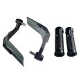Windproof Universal 7/8" Handlebar Protectors for Motorcycle Scooter Mountain E-Bike Brake Lever Guard with Aluminum Stiffener. 