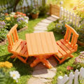 3 pcs 1:12 scale set of furniture and tables, including miniature items for doll houses, mini living rooms, outdoor camping.
