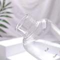 700ml Time scale cup food grade handy cup high temperature resistant plastic student summer couple water cup transparent portable cup. - water bottle.